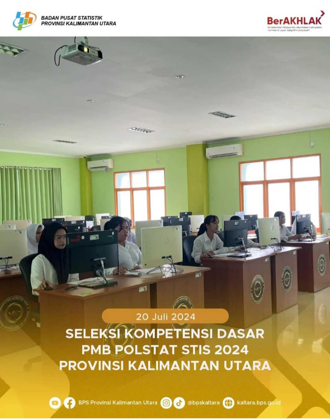 Seleksi Kompetensi Dasar PMB Polstat STIS 2024 Provinsi Kalimantan Utara