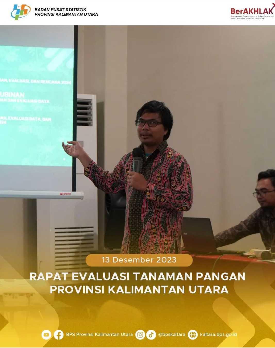 Rapat Evaluasi Tanaman Pangan Provinsi Kalimantan Utara