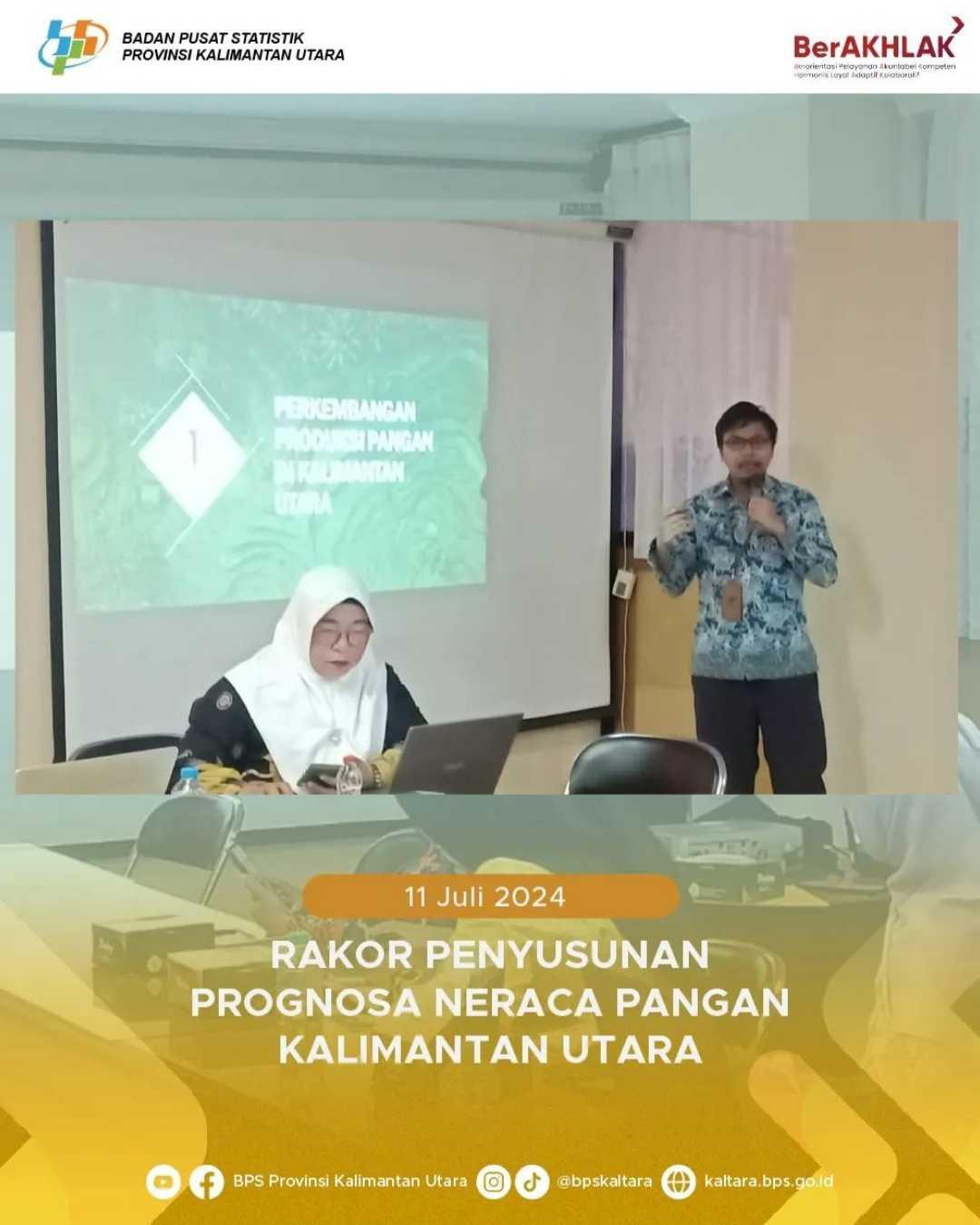 Rapat Koordinasi Penyusunan Prognosa Neraca Pangan Kalimantan Utara