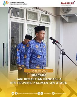 Upacara Hari Kesaktian Pancasila BPS Provinsi Kalimantan Utara