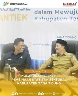 Kolaborasi Efektif Pembinaan Statistik Sektoral Kabupaten Tana Tidung