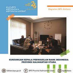 Kunjungan Kepala Perwakilan Bank Indonesia Provinsi Kalimantan Utara ke Kantor BPS Kaltara