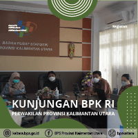 Diskusi Terkait Data dan Informasi Kemiskinan, BPK RI Perwakilan Kaltara Kunjungi BPS Kaltara