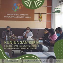 Belajar Inflasi, DPRD Komisi III Kabupaten Berau Kunjungi BPS Provinsi Kalimantan Utara