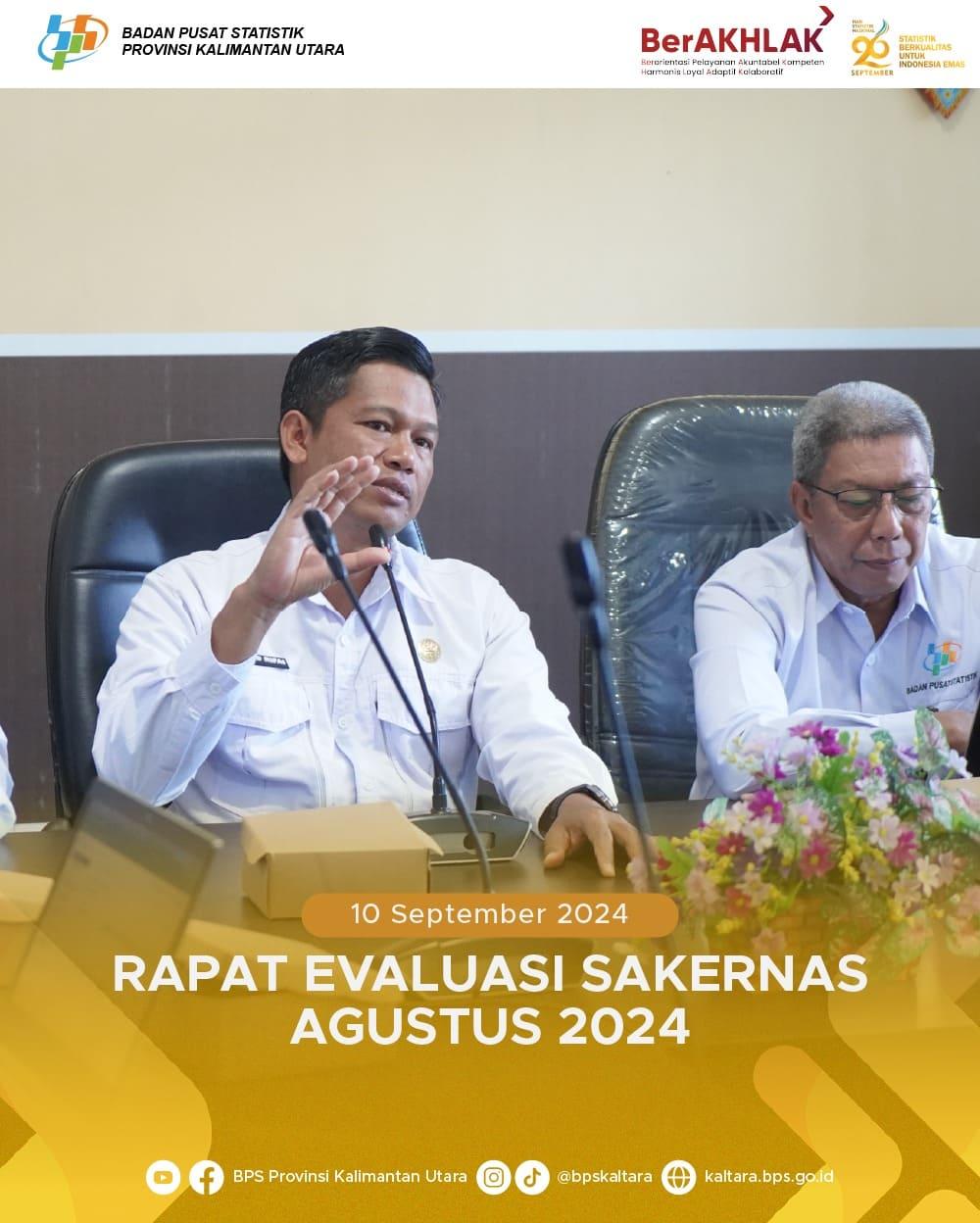 Rapat Tatap Muka Evaluasi Survei Angkatan Kerja Nasional (Sakernas) Agustus 2024