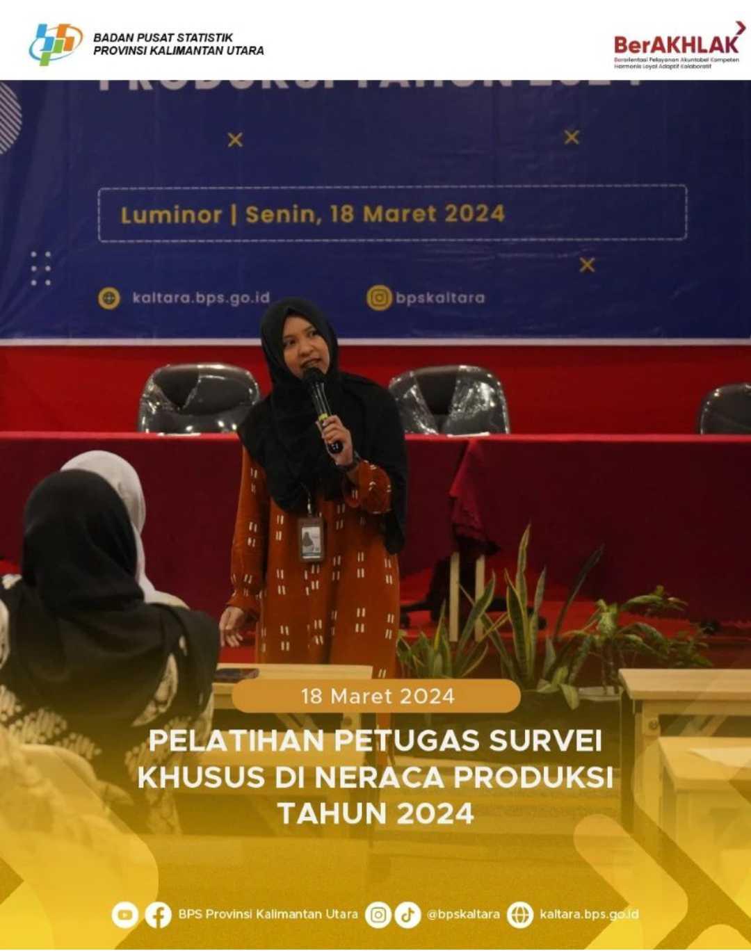 Pelatihan Petugas Survei Khusus di Neraca Produksi Tahun 2024