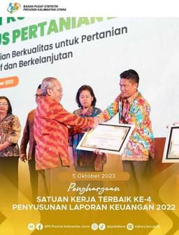 Penghargaan Satker Terbaik Ke-4 Penyusunan Laporan Keuangan 2022