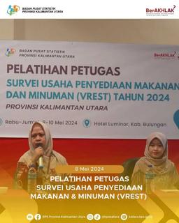 Pelatihan Petugas Survei Usaha/Perusahaan Penyediaan Makan Minum (VREST) Tahun 2024