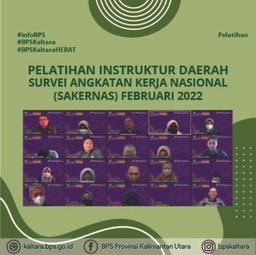 Pelatihan Instruktur Daerah Survei Angkatan Kerja Nasional (Sakernas) Februari 2022 Kalimantan Utara