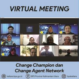 Kepala BPS Provinsi Kalimantan Utara menyapa Change Champion dan Change Agent Network