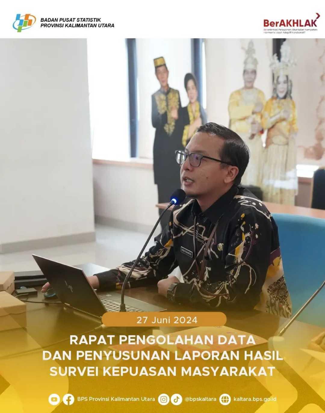 Rapat Pengolahan Data dan Penyusunan Laporan Hasil Survei Kepuasan Masyarakat (SKM) Tahun 2024