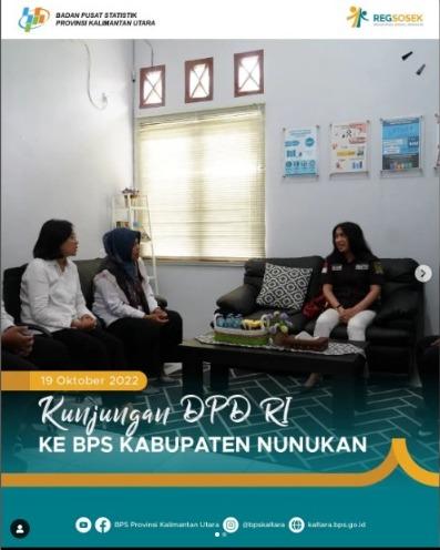 DPD RI visit to BPS Nunukan Regency