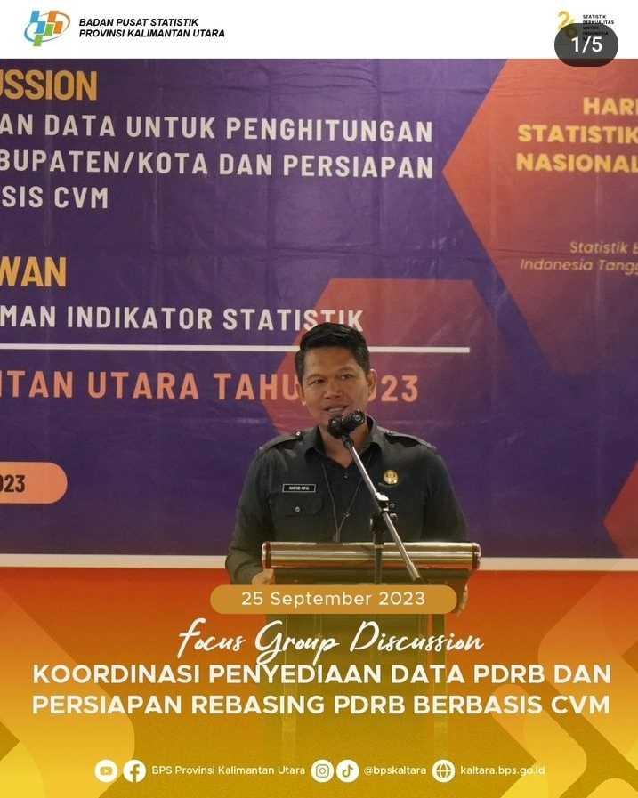 FGD Koordinasi Penyediaan Data PDRB Triwulan Kabupaten/Kota Dan Persiapan Rebasing PDRB Berbasis CVM