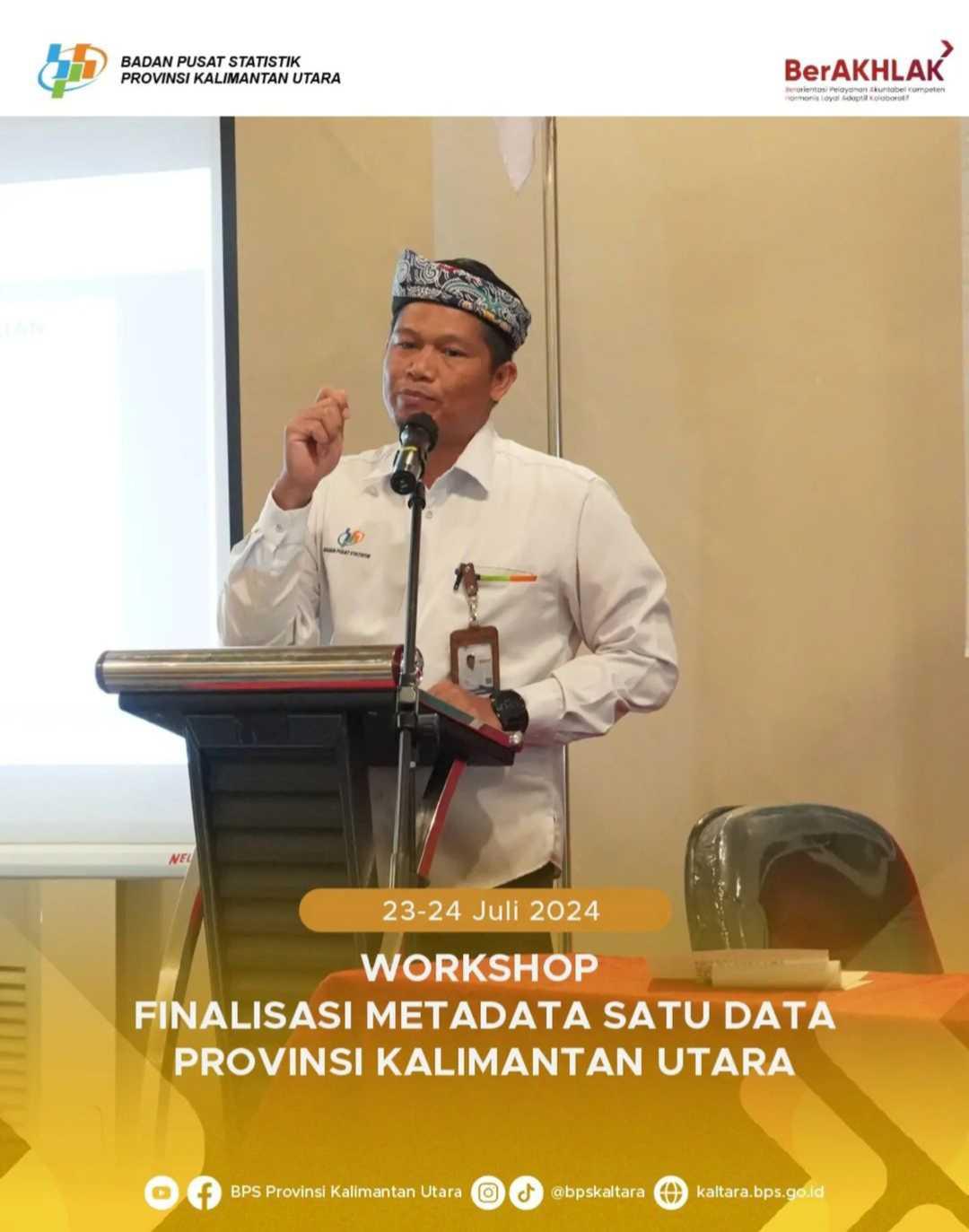 Workshop Finalisasi Metadata Satu Data Indonesia di Provinsi Kalimantan Utara 