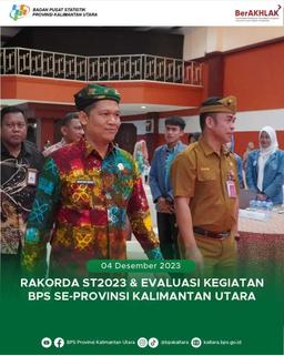 Rapat Koordinasi Daerah ST2023 dan Evaluasi Kegiatan BPS se-Provinsi Kalimantan Utara