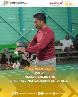 HSN #1 Lomba Badminton BPS Provinsi Kalimantan Utara