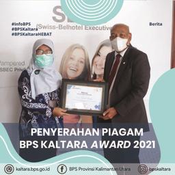 BPS Kaltara Berikan Piagam BPS Kaltara Award 2021 kepada Responden Terbaik